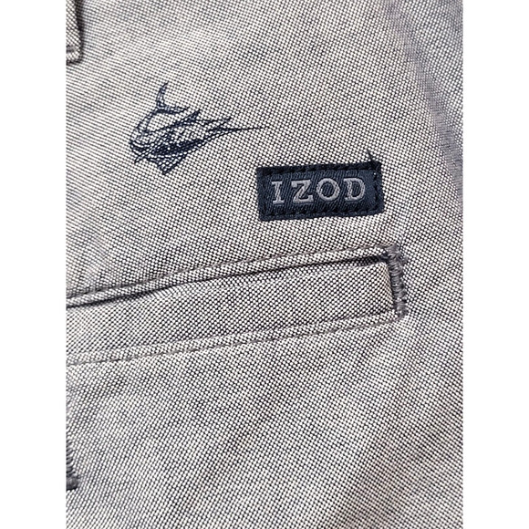 IZOD Blue Marlin Mens Pants Straight Leg Chino 34x34 Beach Life - Picture 5 of 8